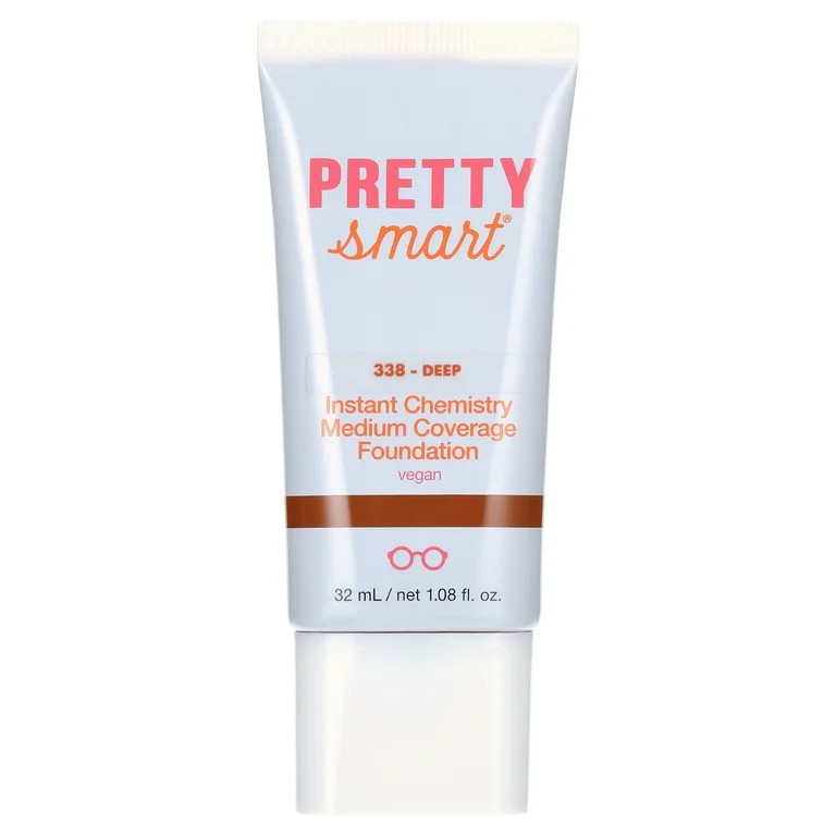 Pretty Smart Instant Chemistry Medium Coverage Foundation, 338 Deep , 1.08 fl. oz. | Walmart (US)
