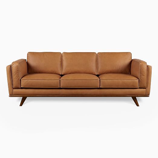 Zander Leather Sofa (90") | West Elm (US)