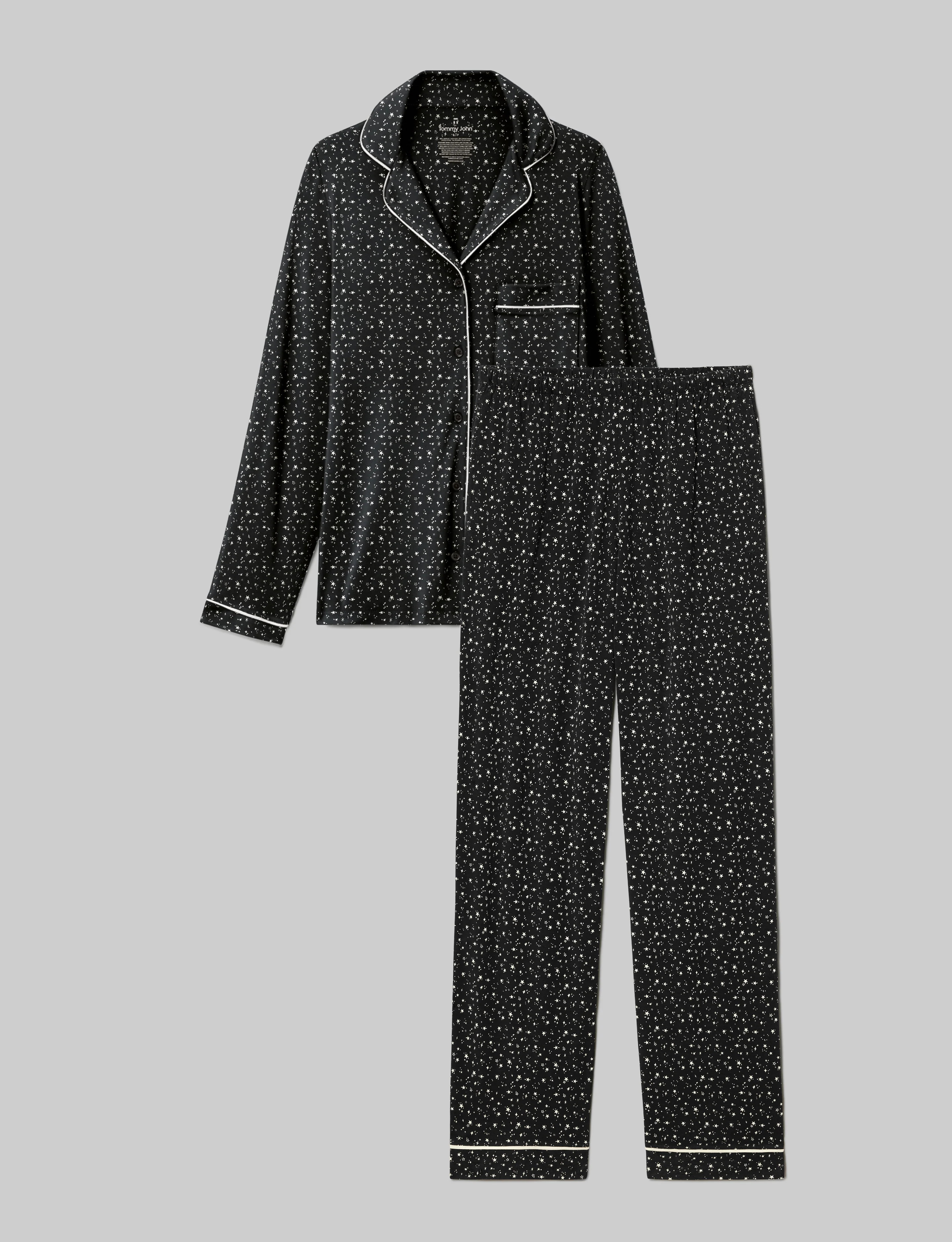 Women's Downtime Long Sleeve Pajama Top & Pant Set | Tommy John
