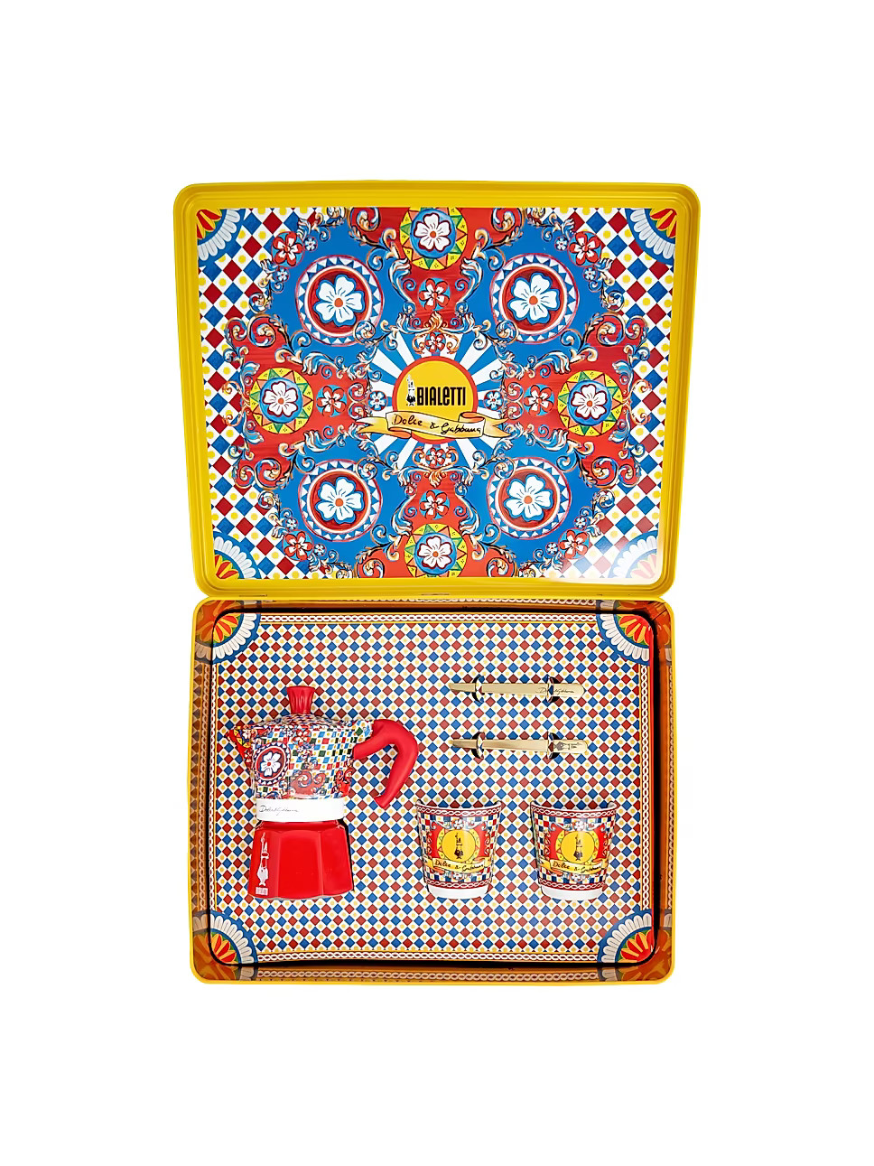 Carretto Dolce Gabbana X Bialetti Coffee Machine Set | Saks Fifth Avenue