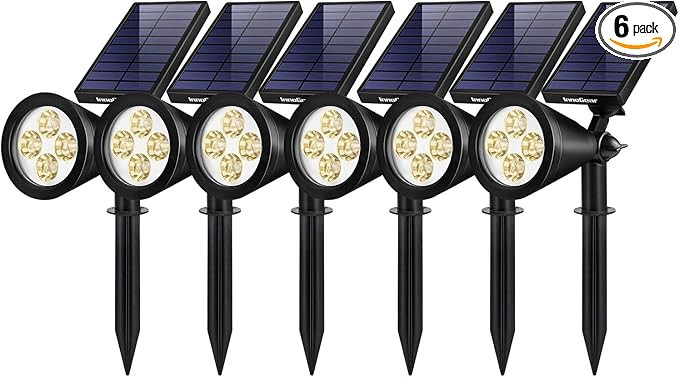 InnoGear Solar Lights for Outside, Solar Lights Outdoor Waterproof Solar Garden Yard Spot Lights ... | Amazon (US)