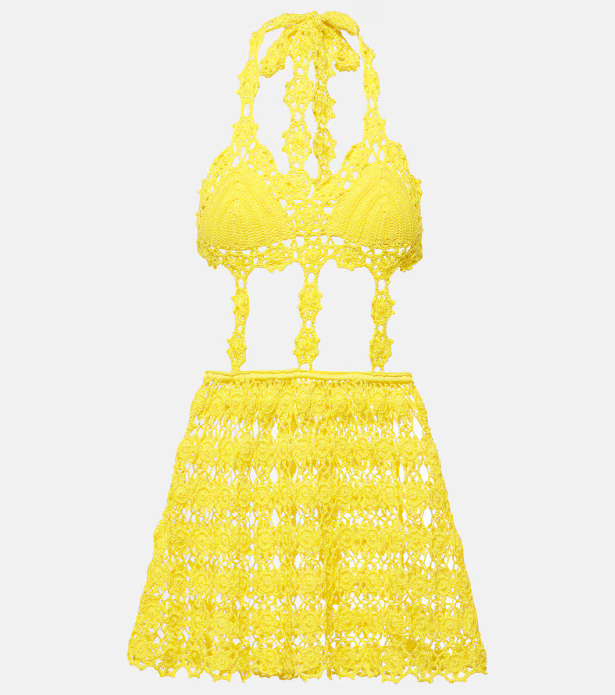 Anna Kosturova Ibiza crochet cotton minidress | Mytheresa (US/CA)