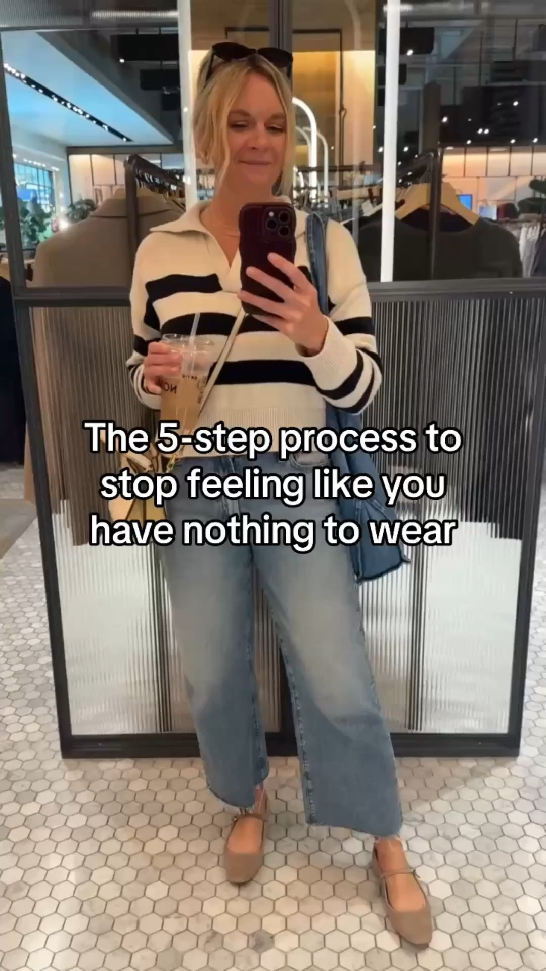 If your closet is full but you still feel stuck, it’s usually a system problem — not a quantity problem. Here’s the 5-step reset: 1️⃣ Edit the excess. Remove pieces that don’t fit, flatter, or reflect your current lifestyle. 2️⃣ Identify your go-to silhouettes. Notice what you naturally reach for — those shapes work for you. 3️⃣ Build around versatile basics. Choose pieces that can be styled multiple ways. 4️⃣ Create outfit formulas. Example: denim + structured layer + elevated shoe. Repeat with variations. 5️⃣ Shop with intention. Only add items that work with at least 3 pieces you already own. When everything mixes and matches, “nothing to wear” disappears. ✨ Save this before your next closet cleanout.