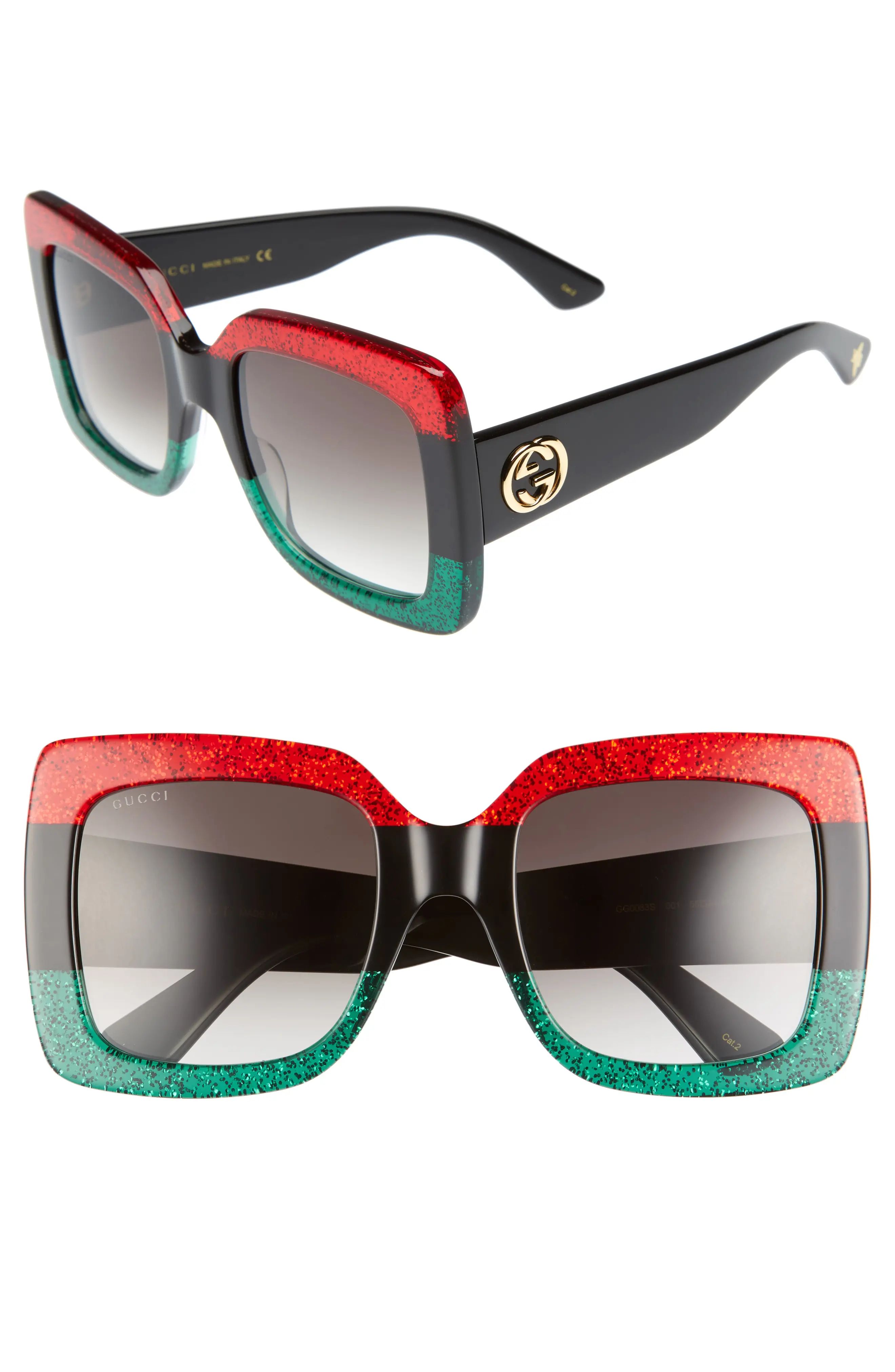 55mm Square Sunglasses | Nordstrom