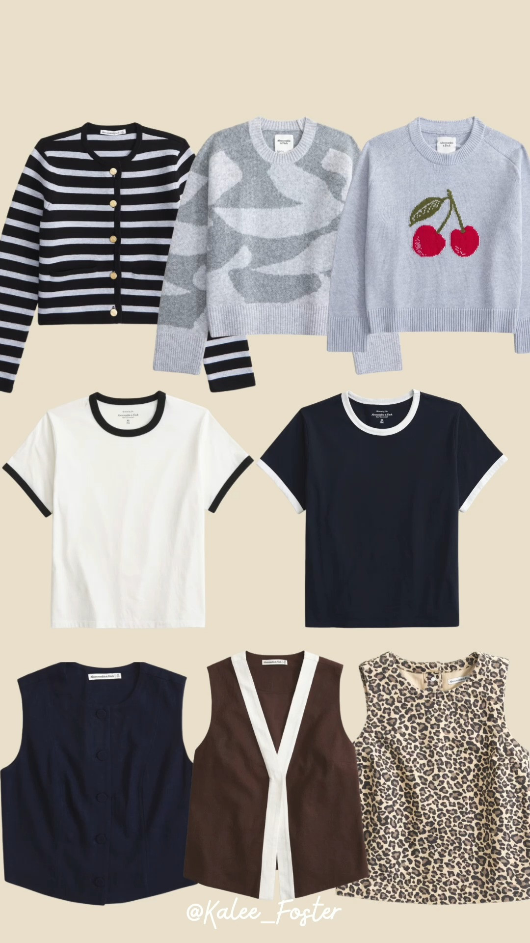 Abercrombie Sale finds! Such a great opportunity to buy and save ahead. You could pair some of these white with denim or jean shorts, and then with black jeans as we get into September! 

 #LTKSeasonal #LTKSaleAlert #LTKFindsUnder50