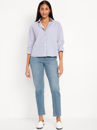 Curvy High-Waisted OG Straight Ankle Jeans | Old Navy (US)