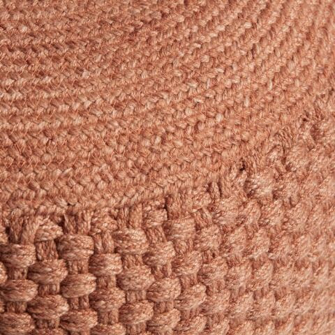 Round Braided Indoor Outdoor Pouf | World Market