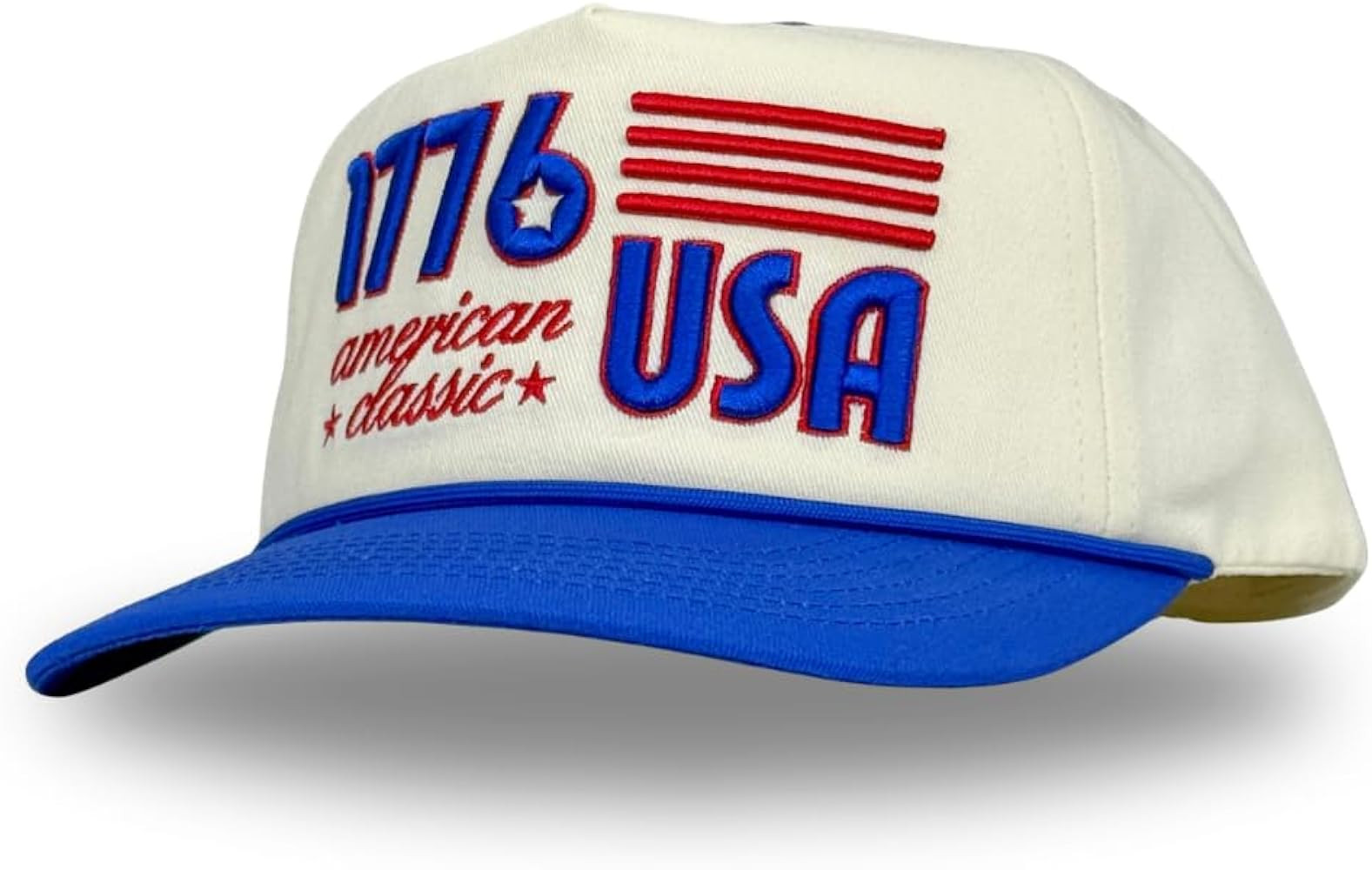 Vintage Low Profile Unstructured Hat | Cotton Flat Bill Snapback Rope Hat | Men & Women\u2019s Hi... | Amazon (US)