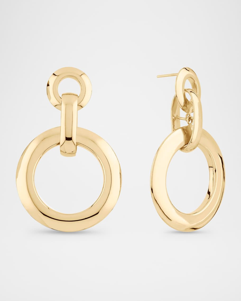 LANA 14K Yellow Gold Large Moveable Loop Hoop Earrings | Neiman Marcus