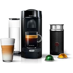 Nespresso Vertuo Plus Coffee and Espresso Machine by De'Longhi with Aeroccino, Ink Black with Nes... | Amazon (US)