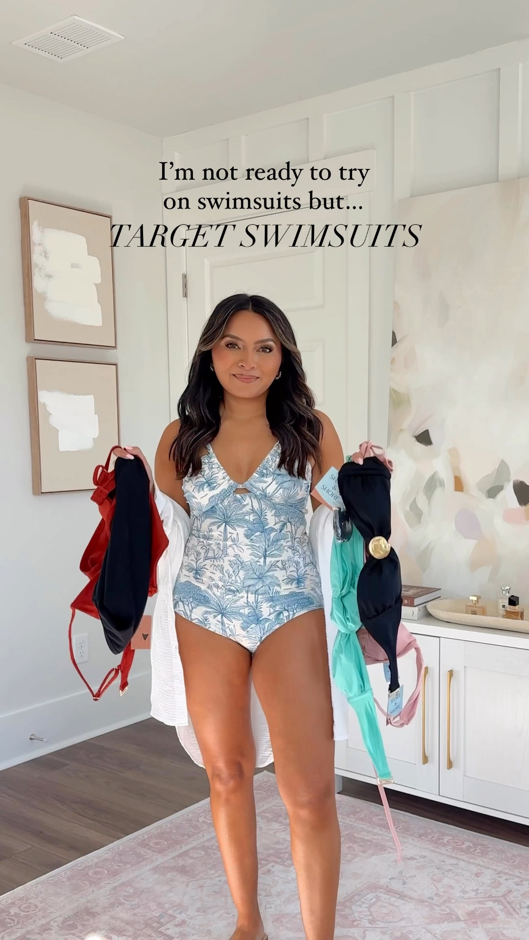 For reference: I’m a 32b bra size and 2/26 in bottoms, pear shaped. 

Brown burnt orange swimsuit size top xs TTS
Brown burnt orange swimsuit bottom size small TTS
White crochet cover up skirt size xs TTS
Tan sandals size 5.5 TTS

Blue printed one piece swimsuit size xs TTS
White button down coverup size xs TTS
Tan sandals size 5.5 TTS

Turquoise swimsuit top size xs TTS
Turquoise swimsuit bottom size small TTS
White coverup skirt size xs TTS

Pink swimsuit bikini top size xs TTS
Pink swimsuit bikini bottom size small TTS
Pink coverup skirt size xs TTS
Tan sandals size 5.5 TTS

Black bikini swimsuit top size xs TTS
Black bikini swimsuit bottom size small TTS
Black sandals size 5.5 TTS

Black bikini swimsuit one piece size xs TTS
Black sandals size 5.5 TTS

White crochet coverup size xs TTS
Black bikini swimsuit one piece size xs TTS
Black sandals size 5.5 TTS

Swimsuits
Bikinis
Affordable swimsuits
Target swim
Spring break
Summer outfits
Get ready with me
Honeysweetpetite
Honey sweet petite 
Cruise outfits

#LTKFindsUnder50 #LTKPetite #LTKSwim