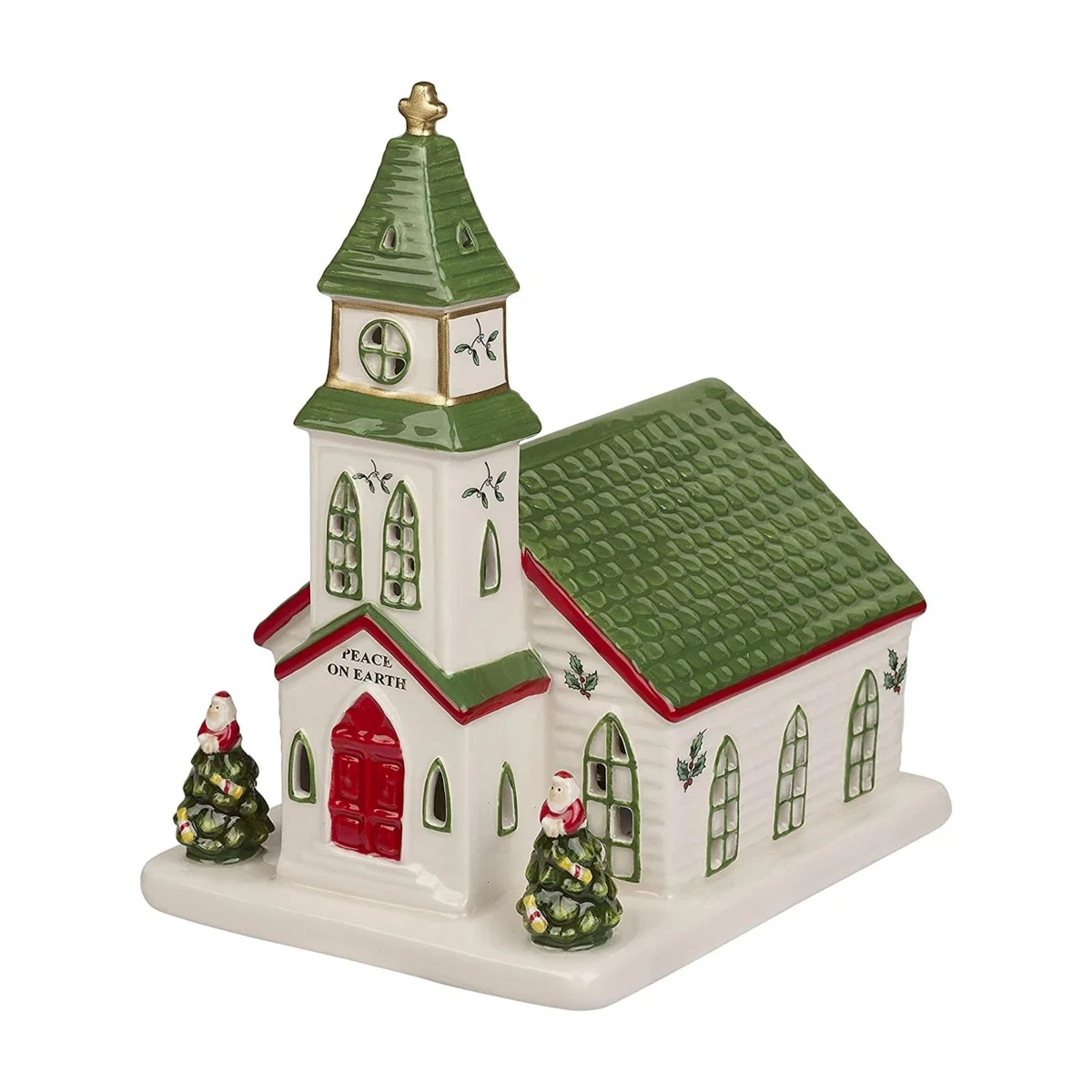 Spode Christmas Tree Village Church - LED Light & Dolomite Figurine | Wayfair North America