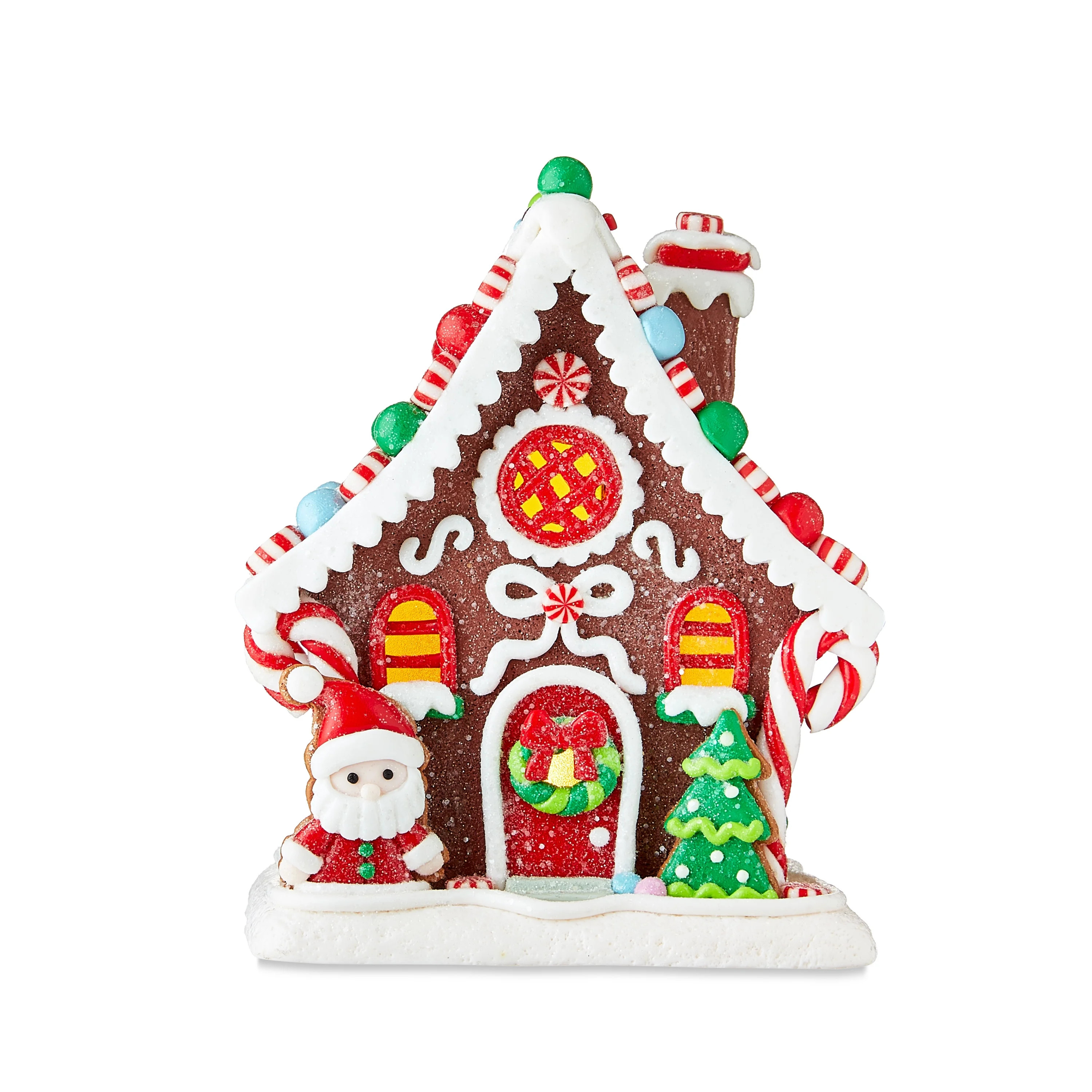 Christmas Gingerbread House with LED Lights, Battery Operated, by Holiday Time | Walmart (US)