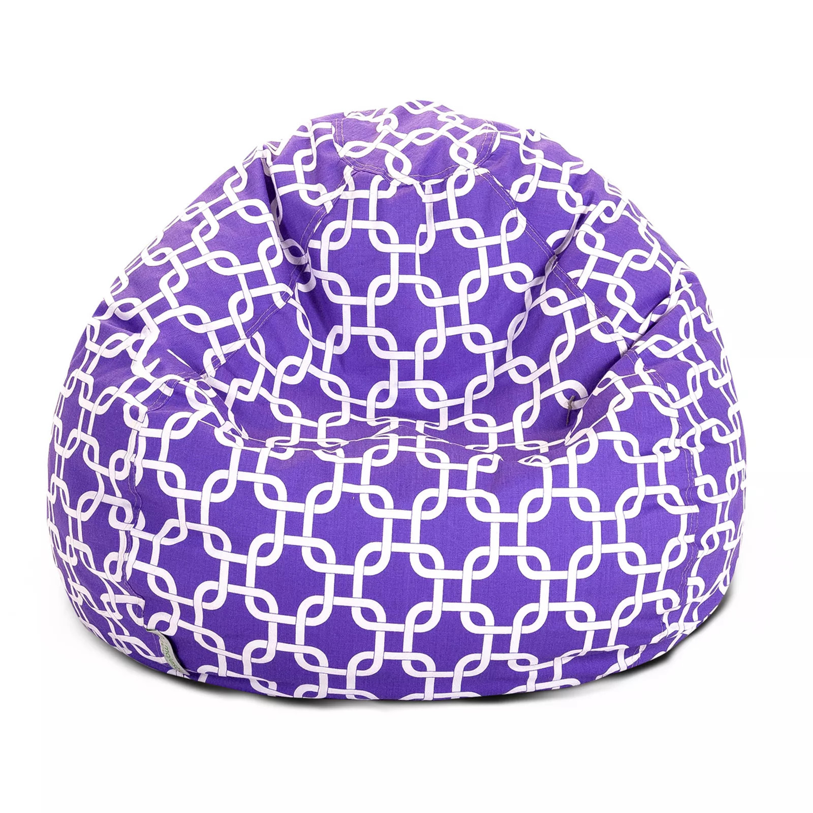 Majestic Home Goods Links Indoor Outdoor Small Beanbag, Purple | Kohl's