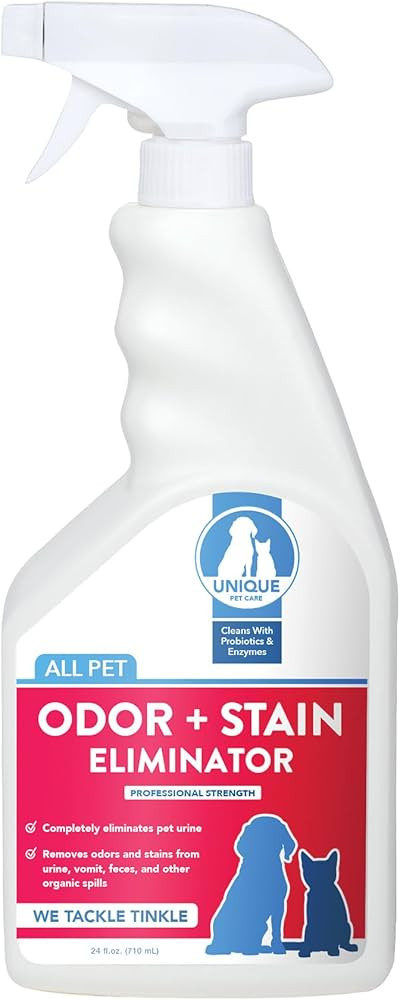 Unique Pet Odor and Stain Eliminator - 24 oz. Ready-to-Use Liquid Spray - Bio-Enzymatic Formula E... | Amazon (US)