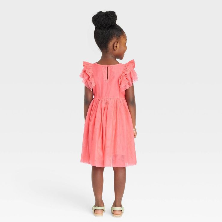 Toddler Girls' Polka Dots Tulle Dress - Cat & Jack™ Pink | Target