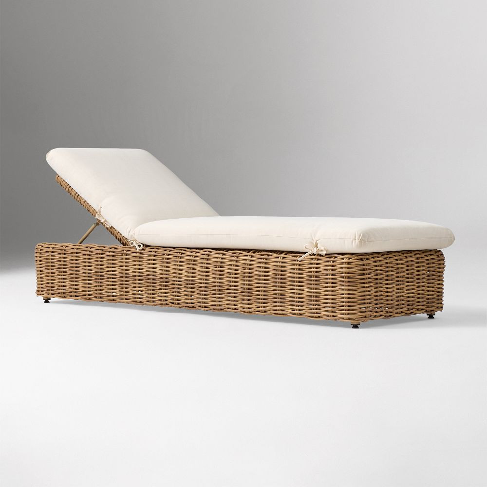 Westport Wicker Outdoor Chaise Lounge | West Elm (US)