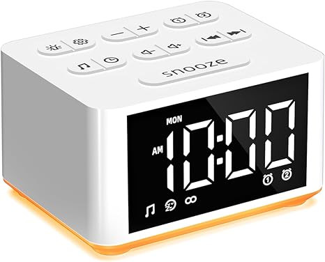 【3 in 1】 Sound Machine Dual Alarm Clock Night Light White Noise Machine 27 Sleeping Sounds fo... | Amazon (US)