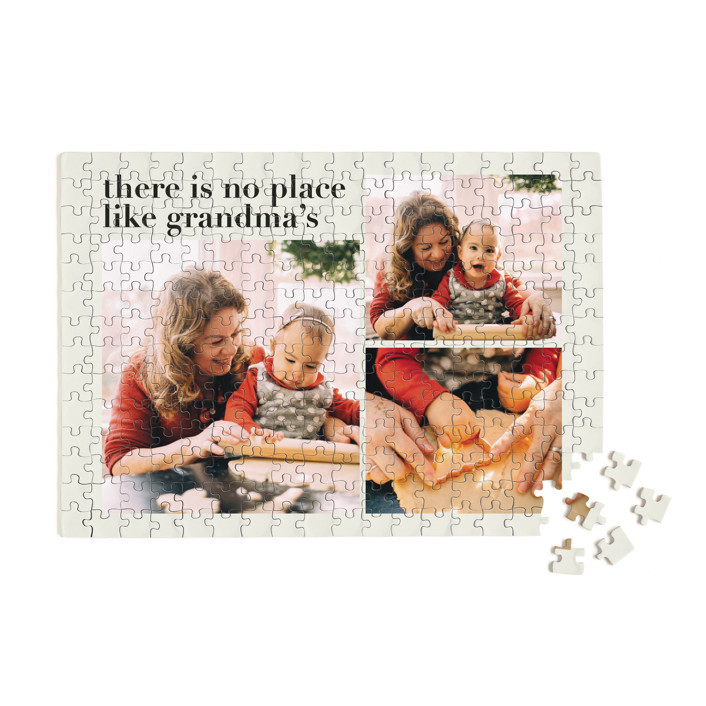 "Everlasting Cheer" - Customizable 252 Piece Custom Puzzle in Green by Aspacia Kusulas. | Minted