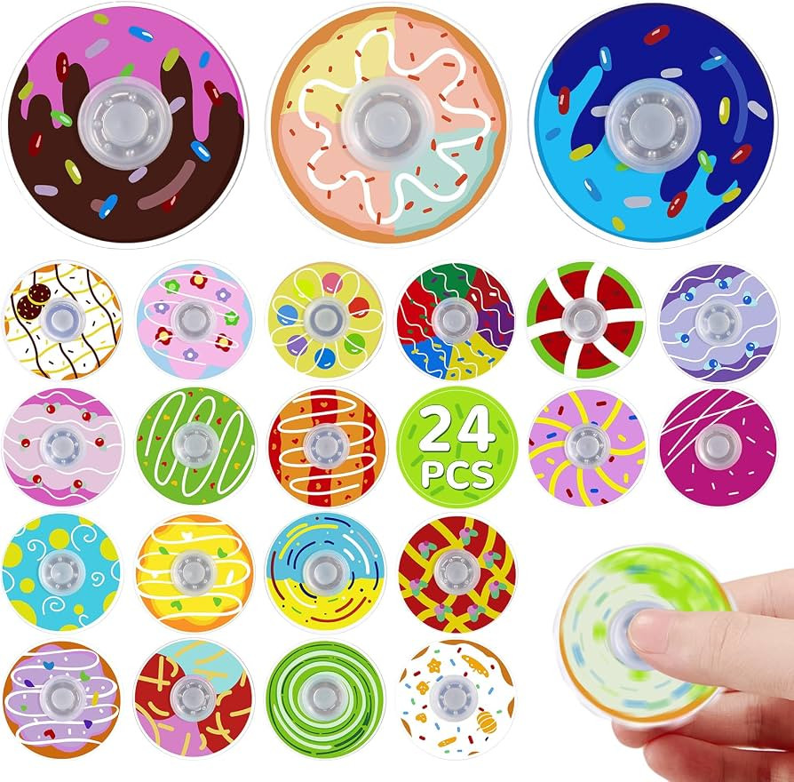 SCIONE 24Pack Mini Fidget Spinner Toys,for Kids Adults Birthday Party Favors,Return Gifts,Goodie ... | Amazon (US)