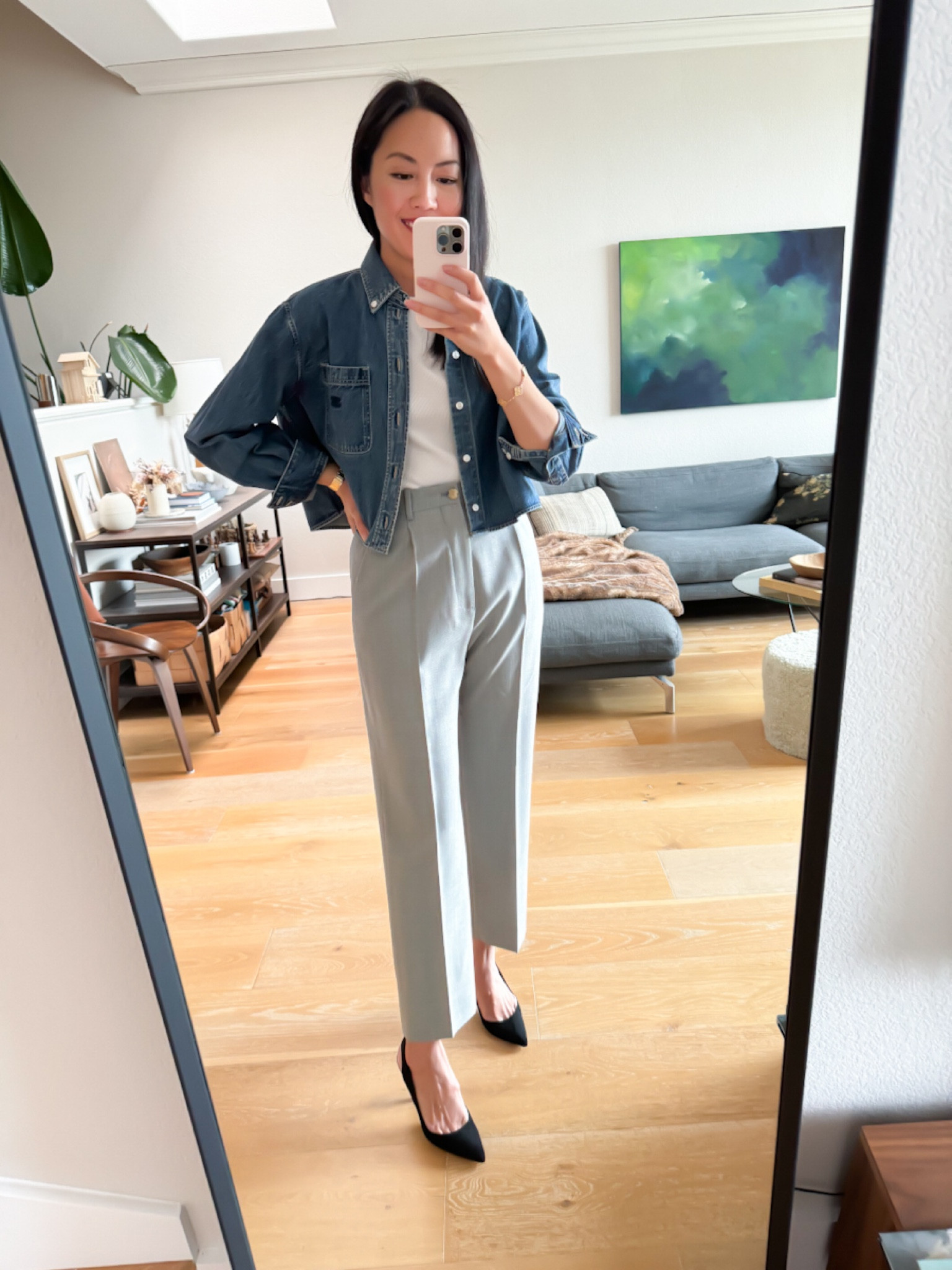 CELINEデニムシャツ