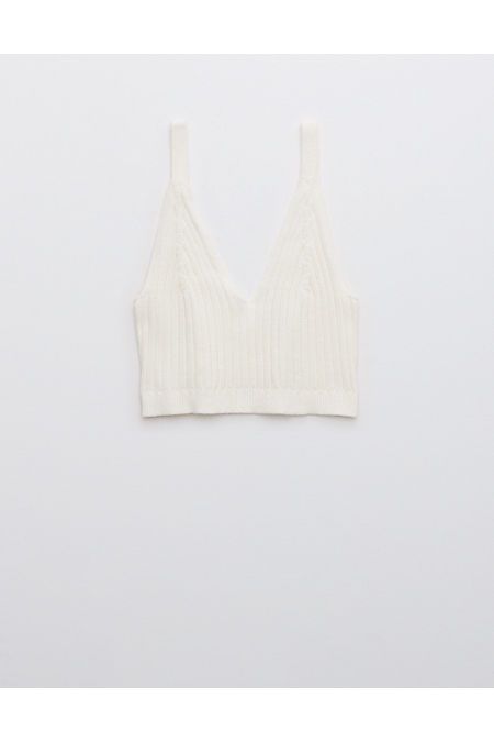 Aerie Cropped Sweater Bra Top | American Eagle Outfitters (US & CA)