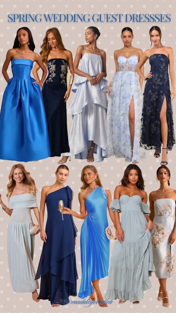 Blue spring wedding guest dresses💙🩵

#LTKWedding