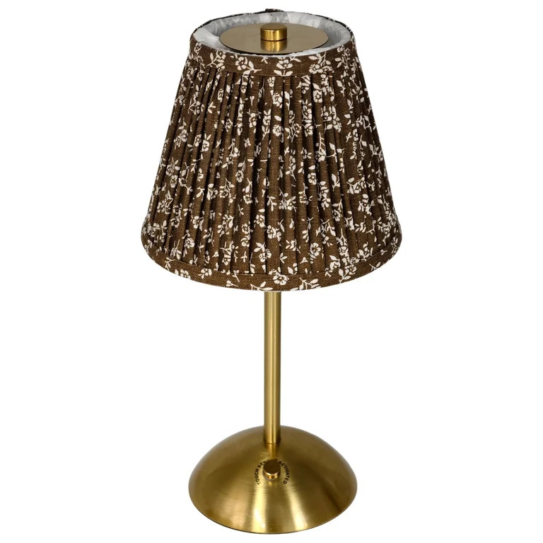 Home Decor Collection Sterling & Noble Home Brown Floral Rechargeable Table Lamp | Walmart (US)