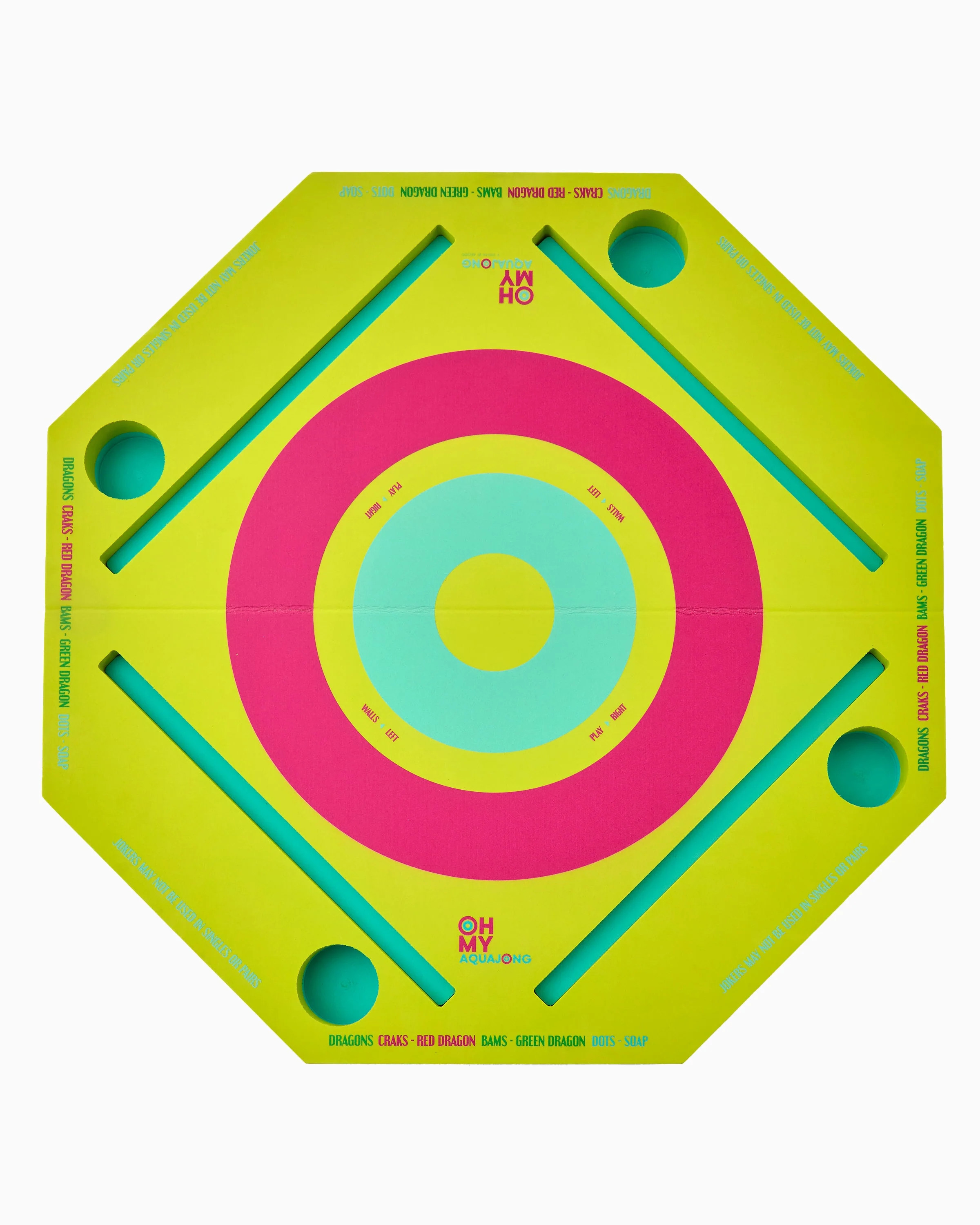 Green Aqua Jong Pool Mat | Oh My Mahjong