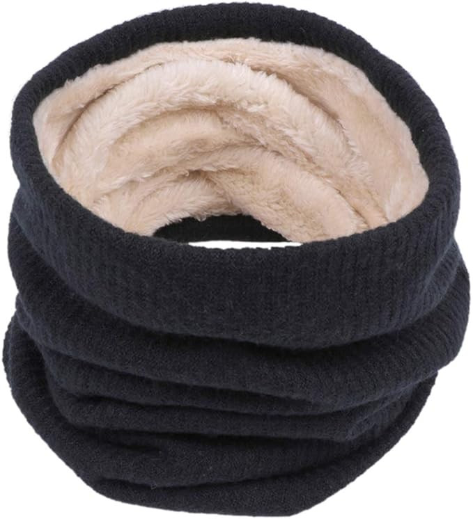Chalier Infinity Scarf Winter Double-Layer Neck Warmer Knit Fleece Lined Circle Loop Scarves Gift... | Amazon (US)