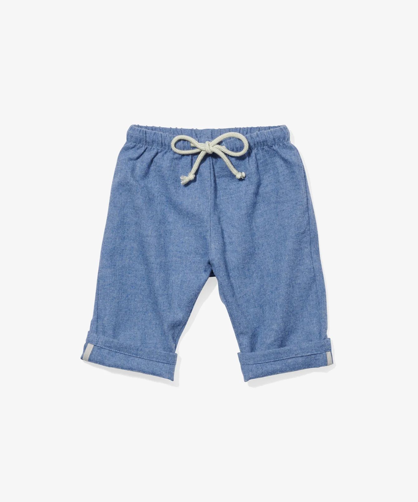 Versatile Blue Flannel Baby Pant | Oso & Me | Oso & Me