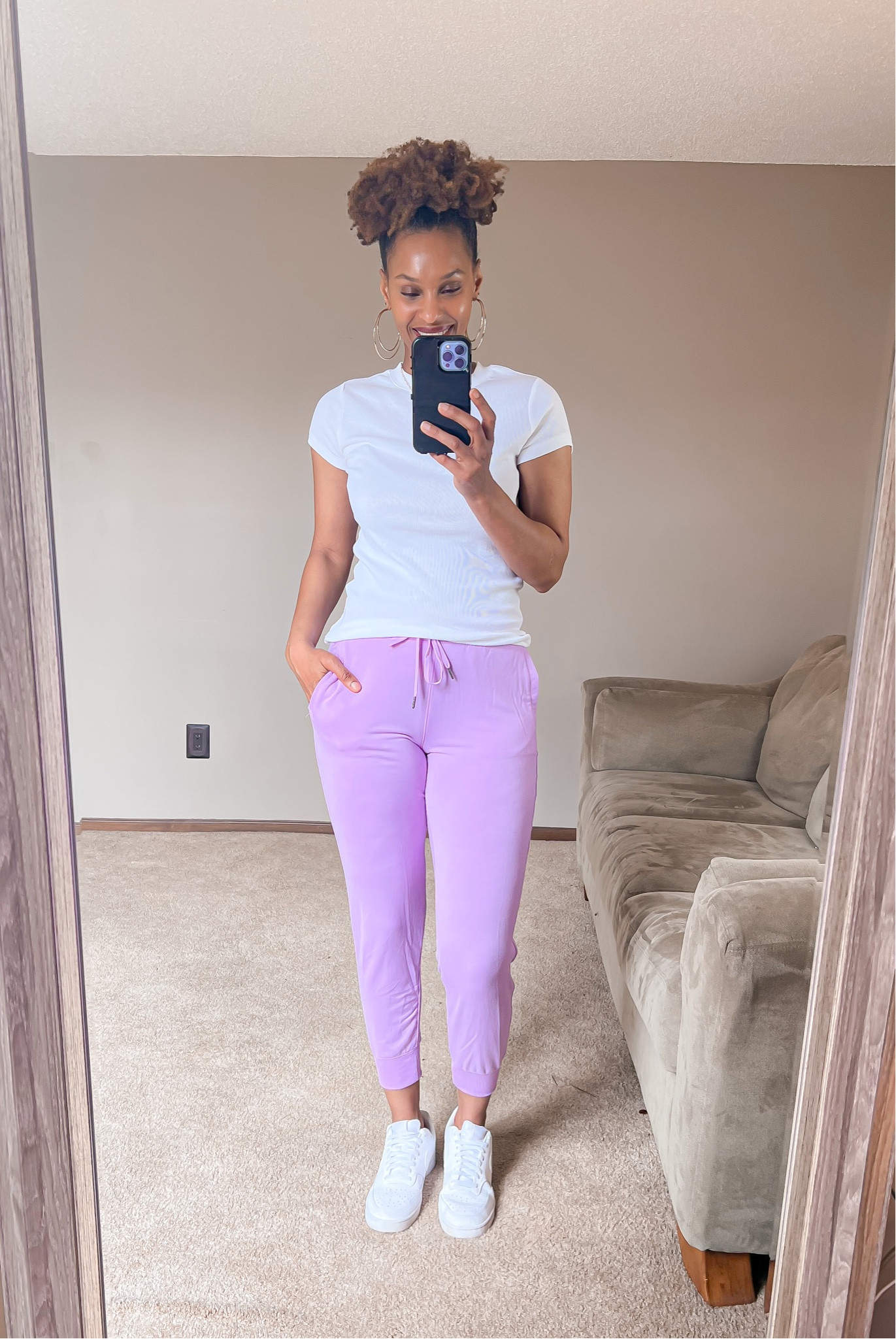 Great joggers and tee for a relaxing spring outfit or a travel outfit

#LTKSeasonal #LTKtravel #LTKstyletip