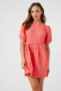 Textured Babydoll Mini Dress | Forever 21 (US)