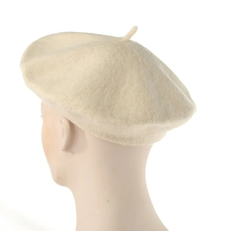 Bobasndm Womens French Style Fashion Beret Hat with Warm Wool Liner,Wool Beret Hats Winter Outdoo... | Walmart (US)