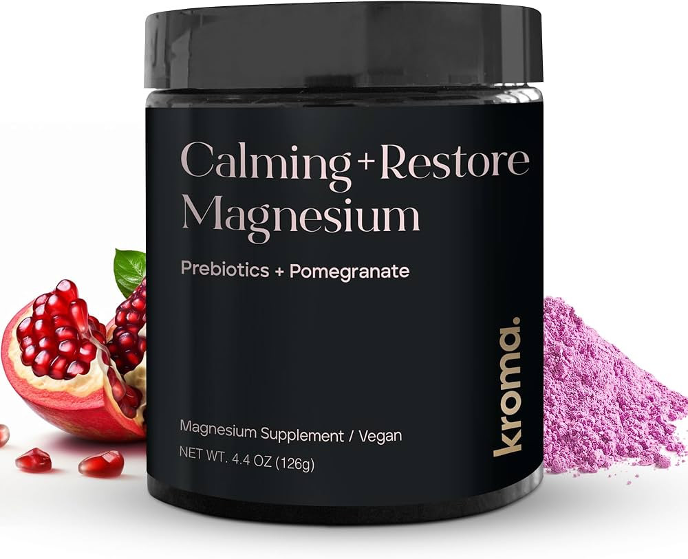 Kroma Calming + Restore Magnesium Powder \u2013 Magnesium Citrate with L-Theanine for Relaxation,... | Amazon (US)