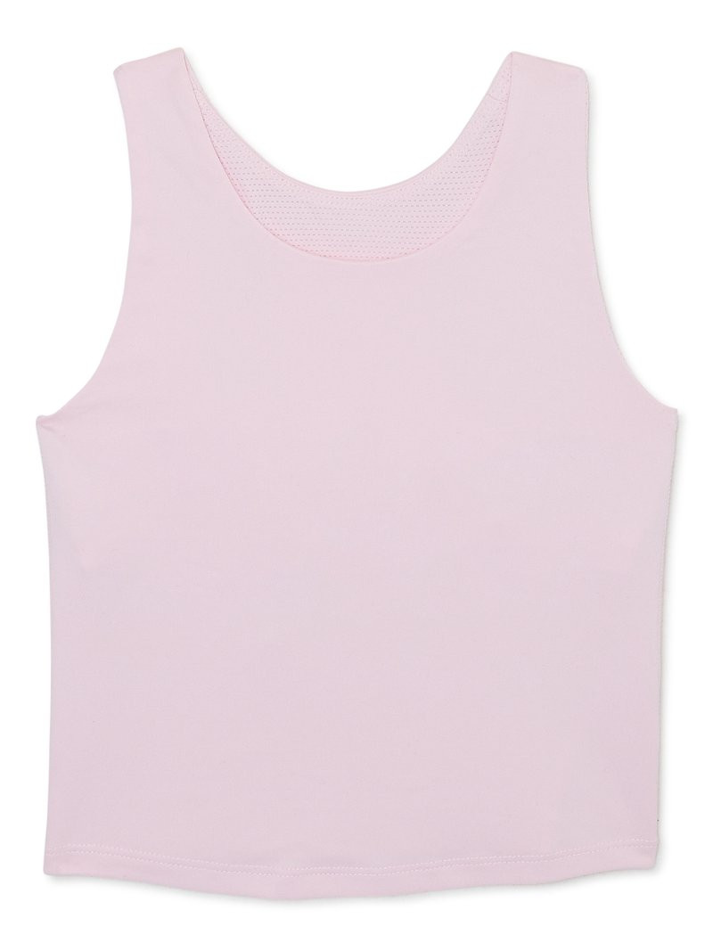 Athletic Works Girls Longline Bra Tank Top, Sizes 4-18 & Plus | Walmart (US)