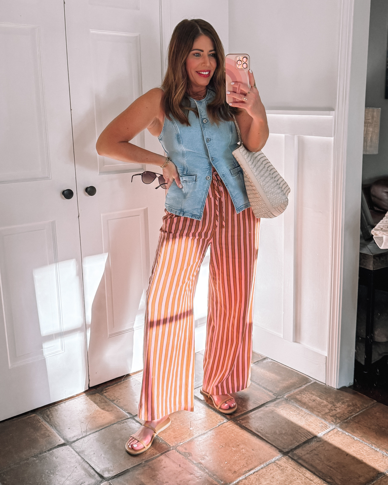 Comfy and cute spring outfits ❤️

Over 40 style, summer outfits, denim vest, fun print pants

#LTKSaleAlert #LTKOver40 #LTKMidsize