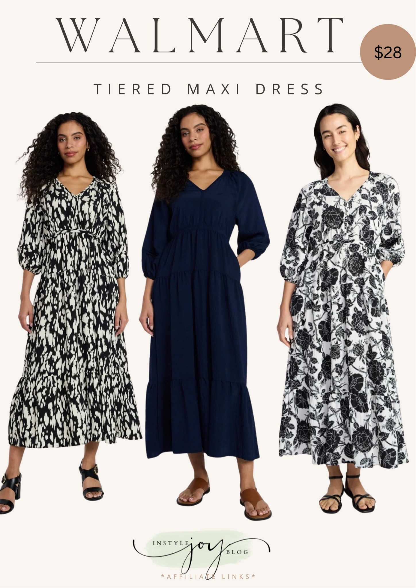 Walmart Time and Tru Women's V-Neck Maxi Dress with ¾-Length Sleeves, Sizes XS-XXXL

#LTKgrwm #LTKootd #LTKOver40