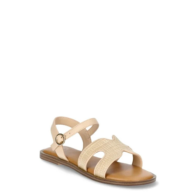 Wonder Nation Little & Big Girl Fashion Sandal | Walmart (US)