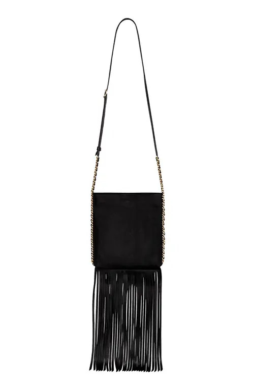 Rebecca Minkoff Carly Fringe Crossbody Bag in Black at Nordstrom | Nordstrom