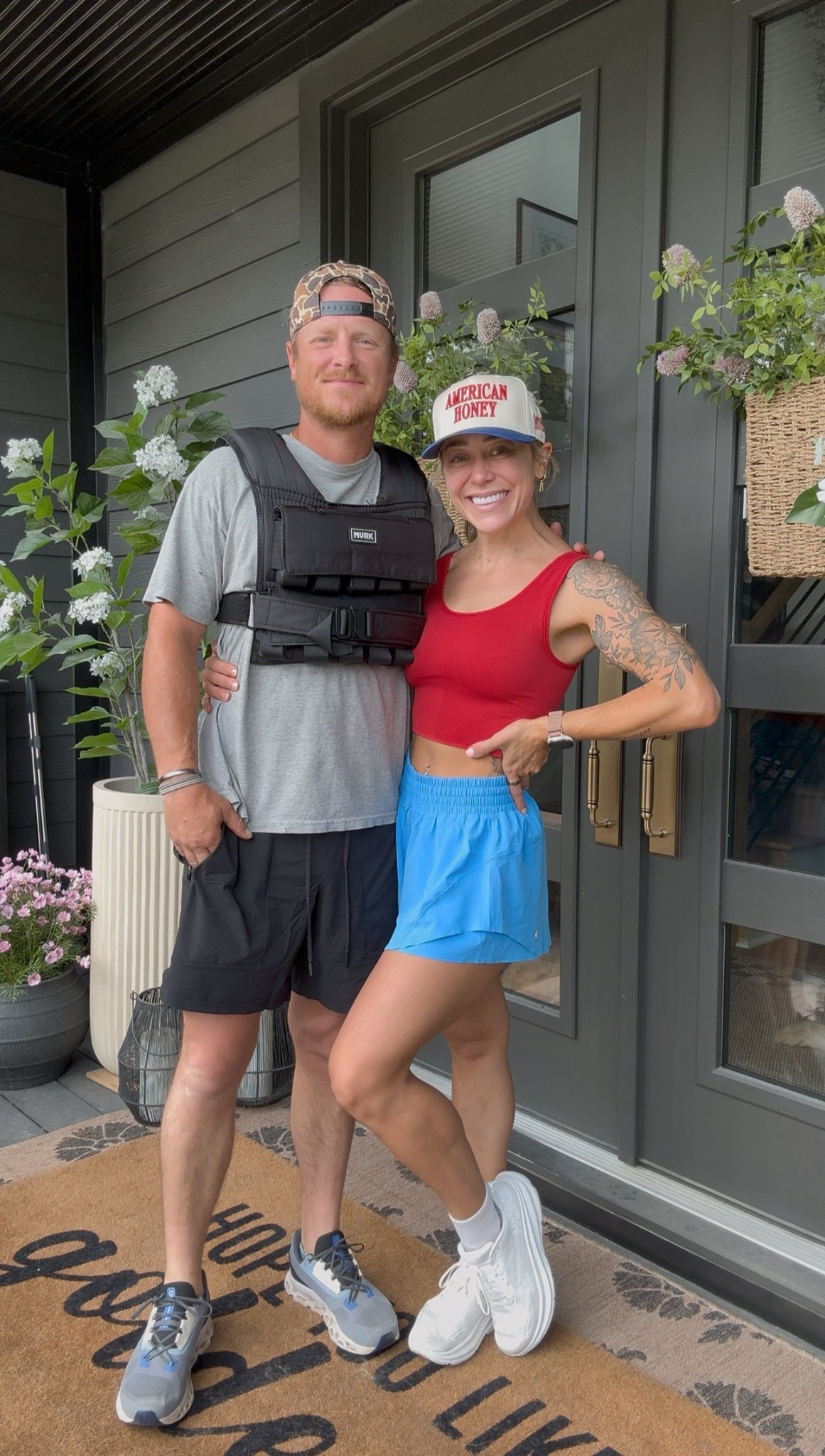 Memorial Day MURPH ootd from JD & I❤️🇺🇸

Weighted vest is adjustable! Very heavy duty — JD & I both use it! You can take away / add weights! S shorts & bra! TTS hokas 👟

Ootd / workout / lululemon / athleisure / running / amazon / Holley Gabrielle 

#LTKFindsUnder100 #LTKFindsUnder50 #LTKActive