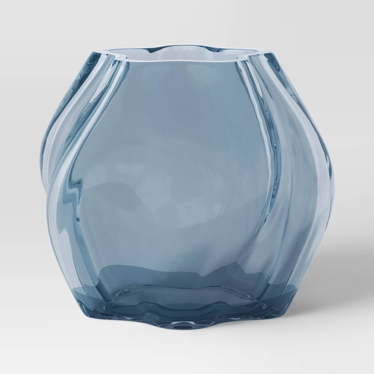 Small Shaped Glass Vase Blue - Threshold™ | Target