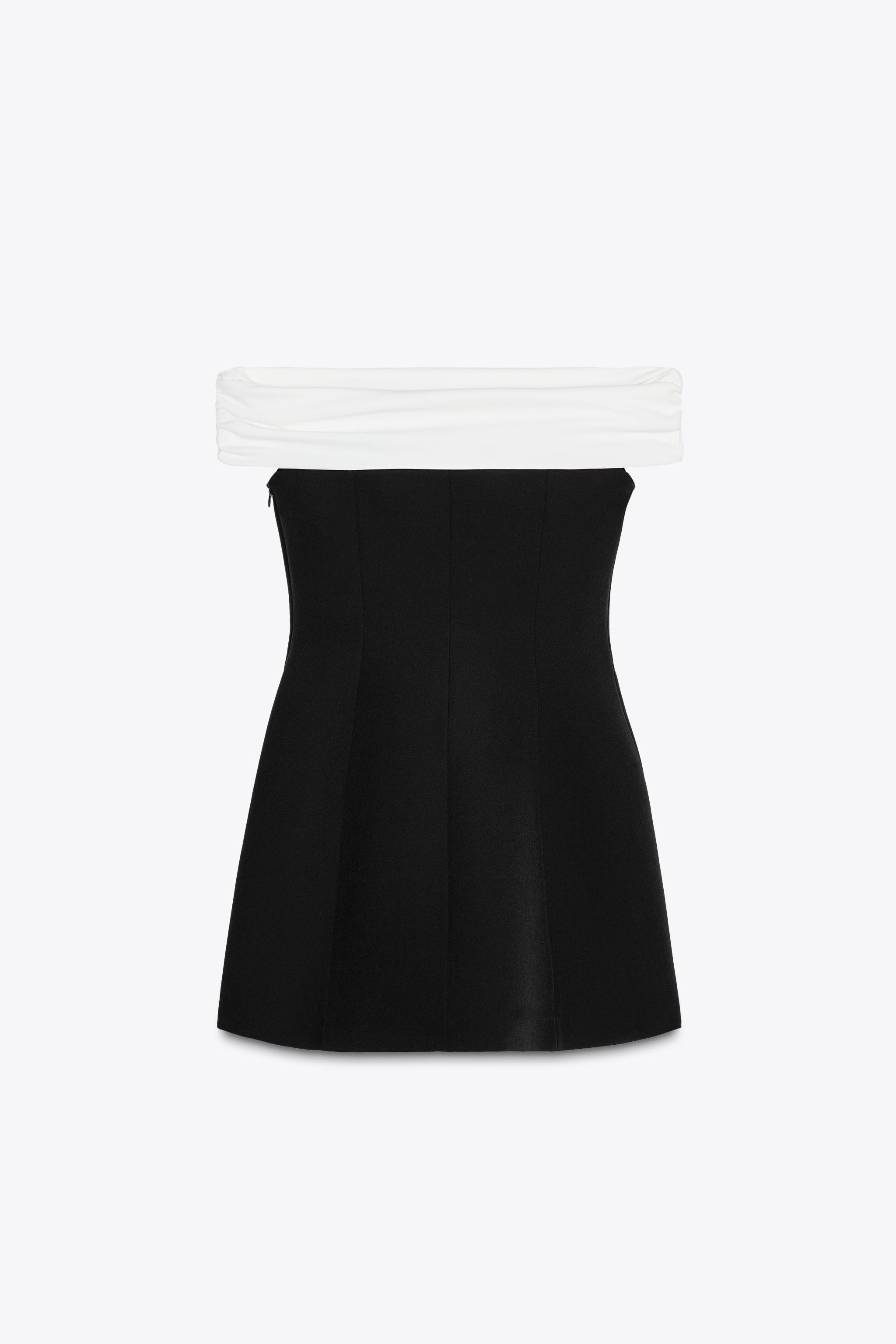 MATCHING TEXTURED STRAPLESS DRESS | Zara UK