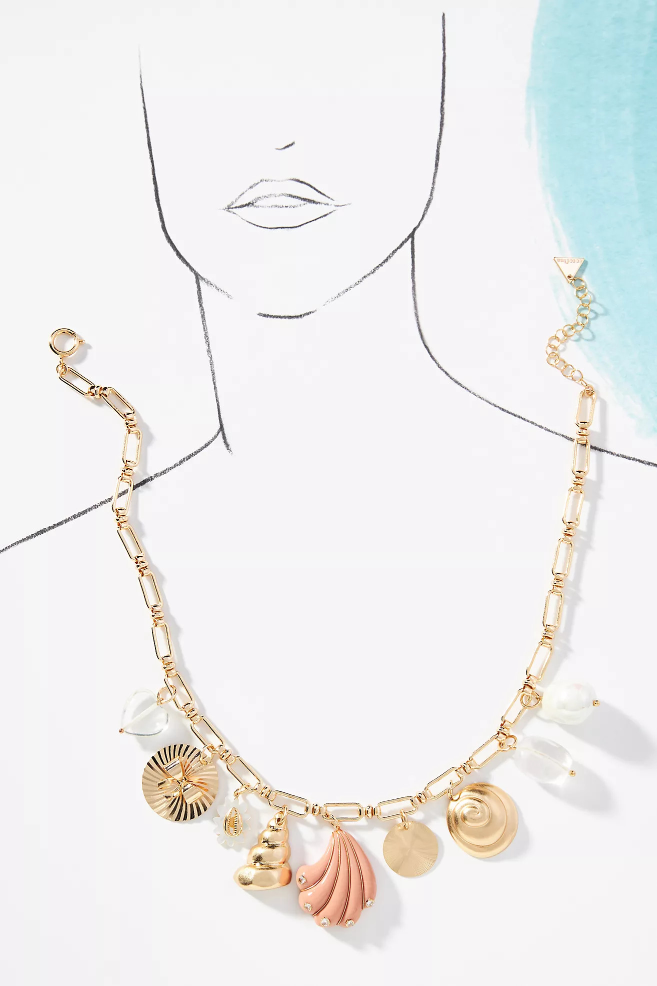 Assorted Shells Charm Necklace | Anthropologie (US)