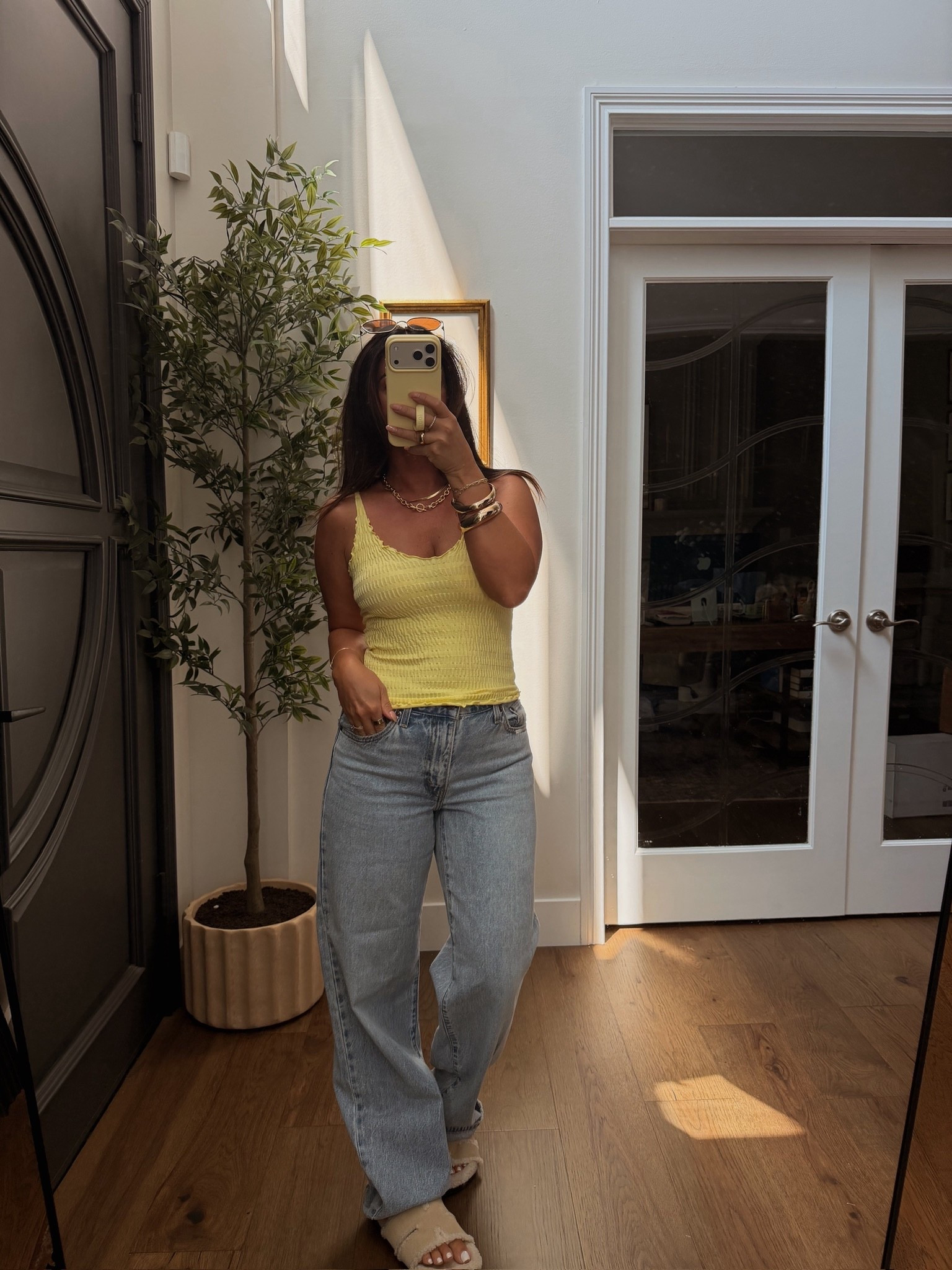 Yellow tank and jeans for spring ☀️

#LTKootd #LTKSeasonal #LTKgrwm