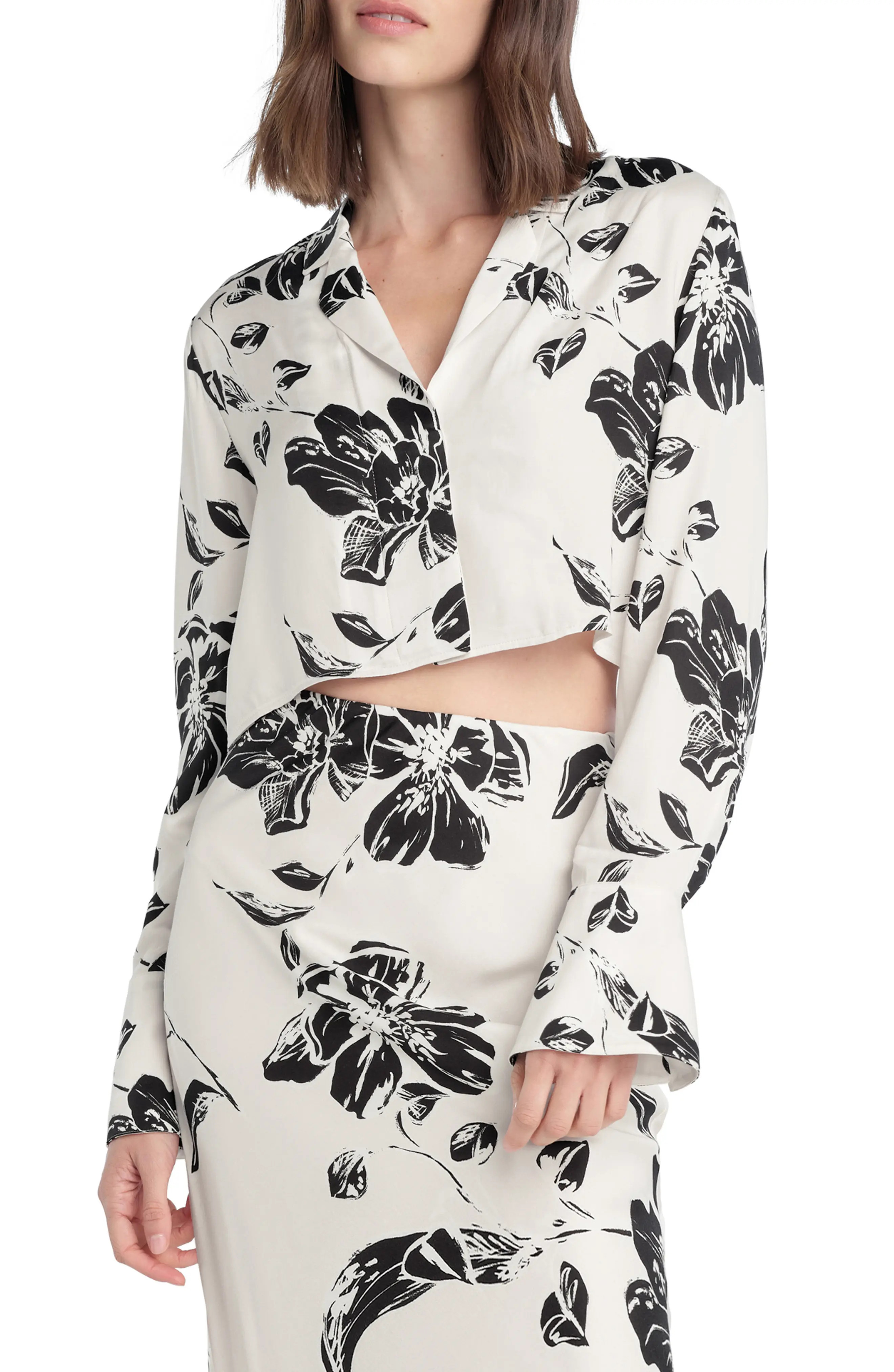 The Cropped Lily Print Top | Nordstrom Rack