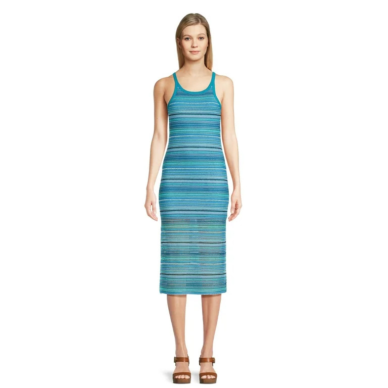 No Boundaries Women's Juniors Stripe Tank Dress, Sizes XS-XXXL | Walmart (US)