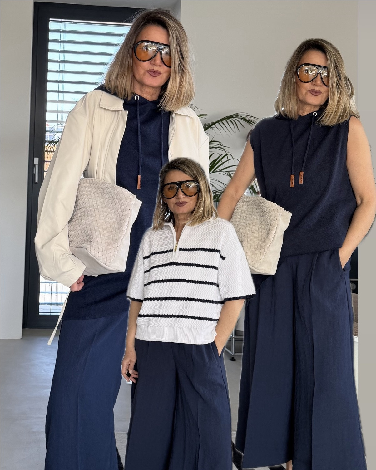 Dunkelblau und cremeweiss, ein maritimer Look auch fürs Office von @bonprix

#bonprix

#LTKstyletip #LTKspring