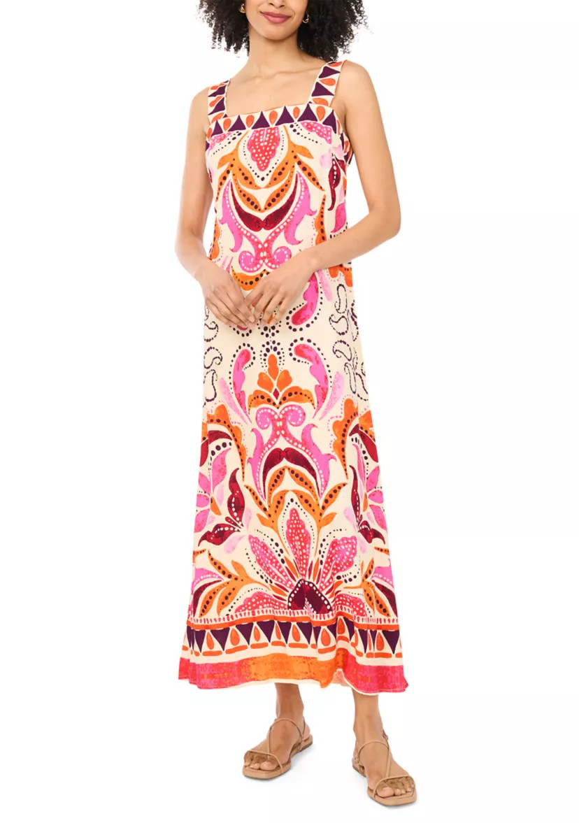 Women's Border Square Neck Dress | Belk