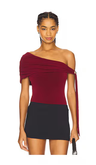 Ella Bodysuit in Oxblood | Revolve Clothing (Global)